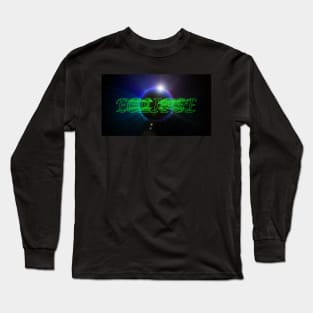 Sun and Moon Eclipse - Green 2 Long Sleeve T-Shirt